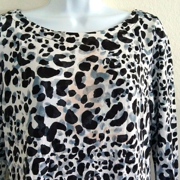 Tommy Bahama Long Sleeve Dress Leopard size Small - Picture 2 of 6